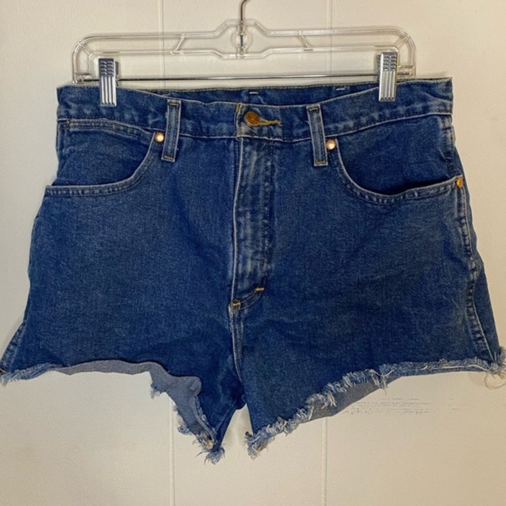 Wrangler Darker Wash Denim Shorts